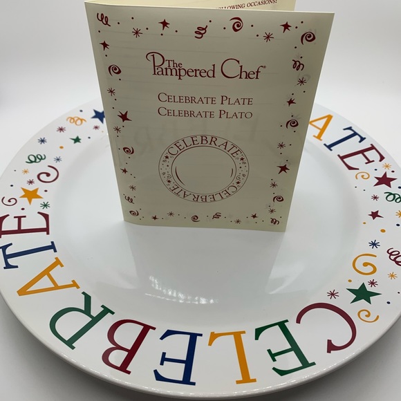2005 NIB CELEBRATE Pampered Chef Plate 11” - Picture 6 of 6